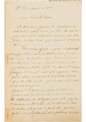 [Carta do Barão de Capanema a João Barbosa Rodrigues, escrita do Rio de Janeiro em 25 de maio de 1902]